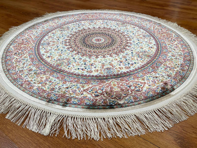 Quality Carpet Bambu Halı Yuvarlak 40475A Hardal