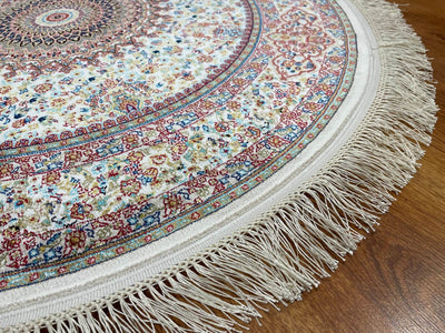 Quality Carpet Bambu Halı Yuvarlak 40475A Hardal