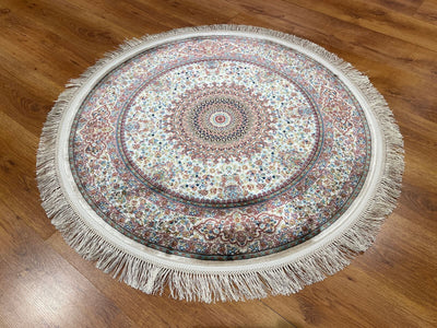 Quality Carpet Bambu Halı Yuvarlak 40475A Hardal