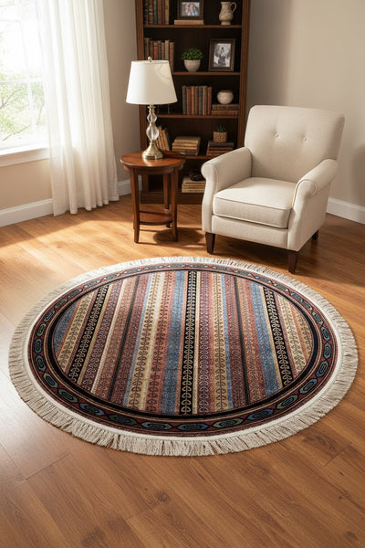 Quality Carpet Bambu Halı Yuvarlak 5165A