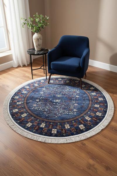 Quality Carpet Bambu Halı Yuvarlak 5170A