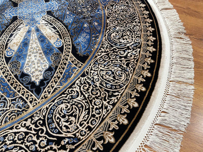 Quality Carpet Bambu Halı Yuvarlak 5186A