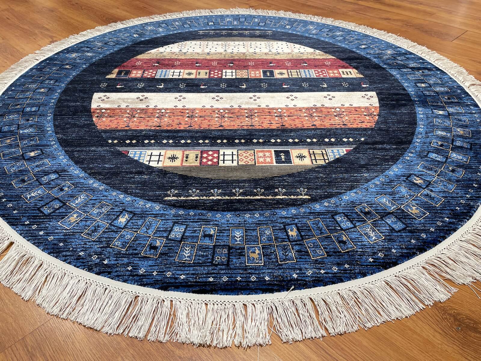 Quality Carpet Bambu Halı Yuvarlak 6475B