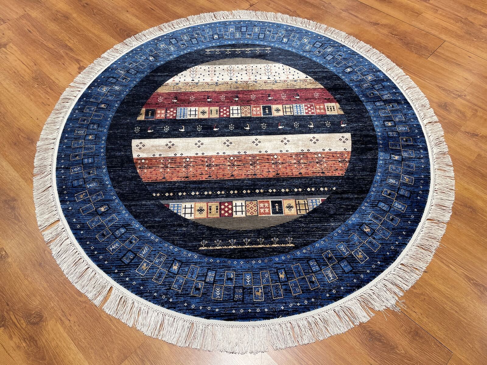 Quality Carpet Bambu Halı Yuvarlak 6475B