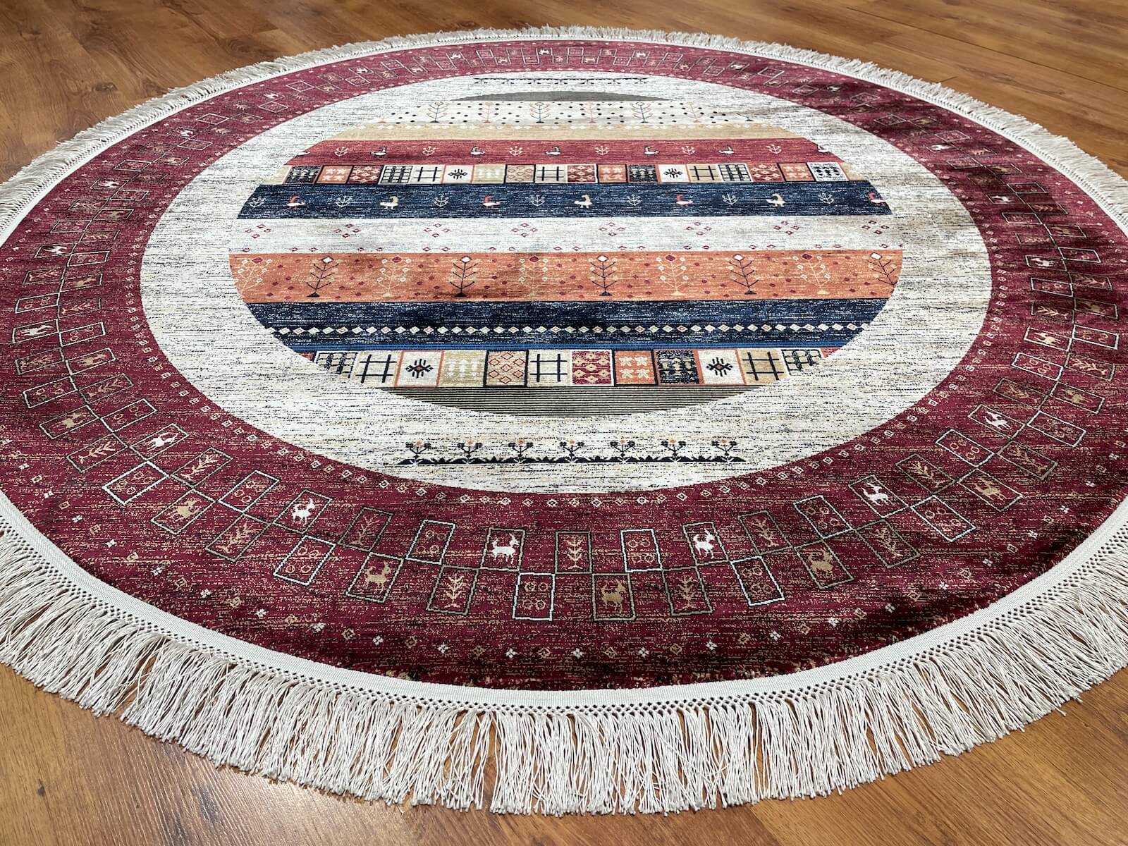 Quality Carpet Bambu Halı Yuvarlak 6475T