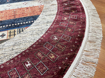 Quality Carpet Bambu Halı Yuvarlak 6475T
