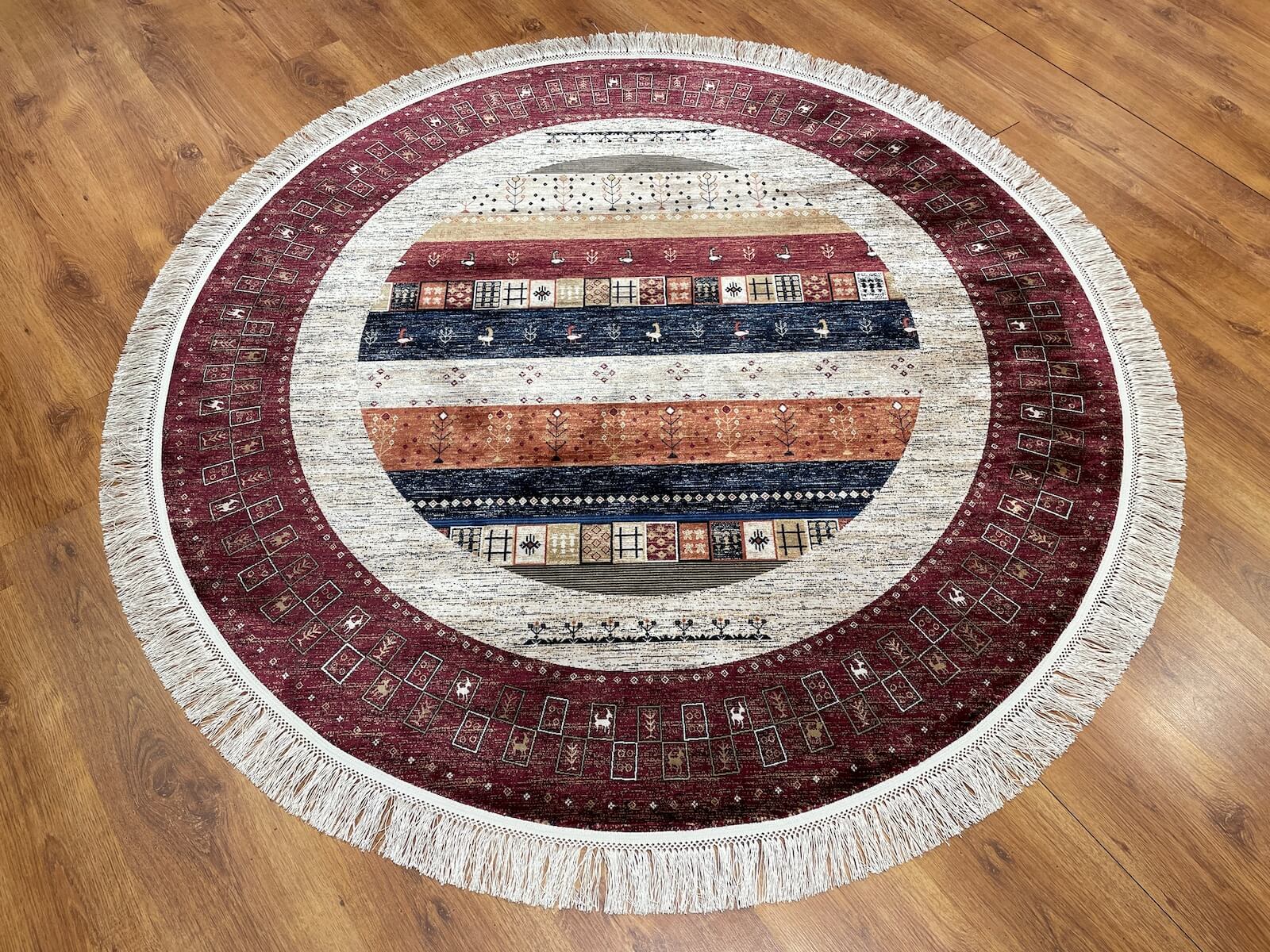 Quality Carpet Bambu Halı Yuvarlak 6475T