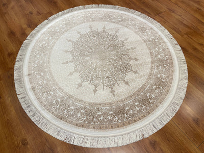 Quality Carpet Bambu Halı Yuvarlak 7544B