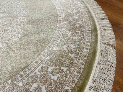 Quality Carpet Bambu Halı Yuvarlak 7544B