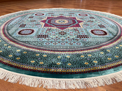 Quality Carpet Bambu Halı Yuvarlak 8141A