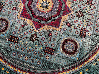 Quality Carpet Bambu Halı Yuvarlak 8141A