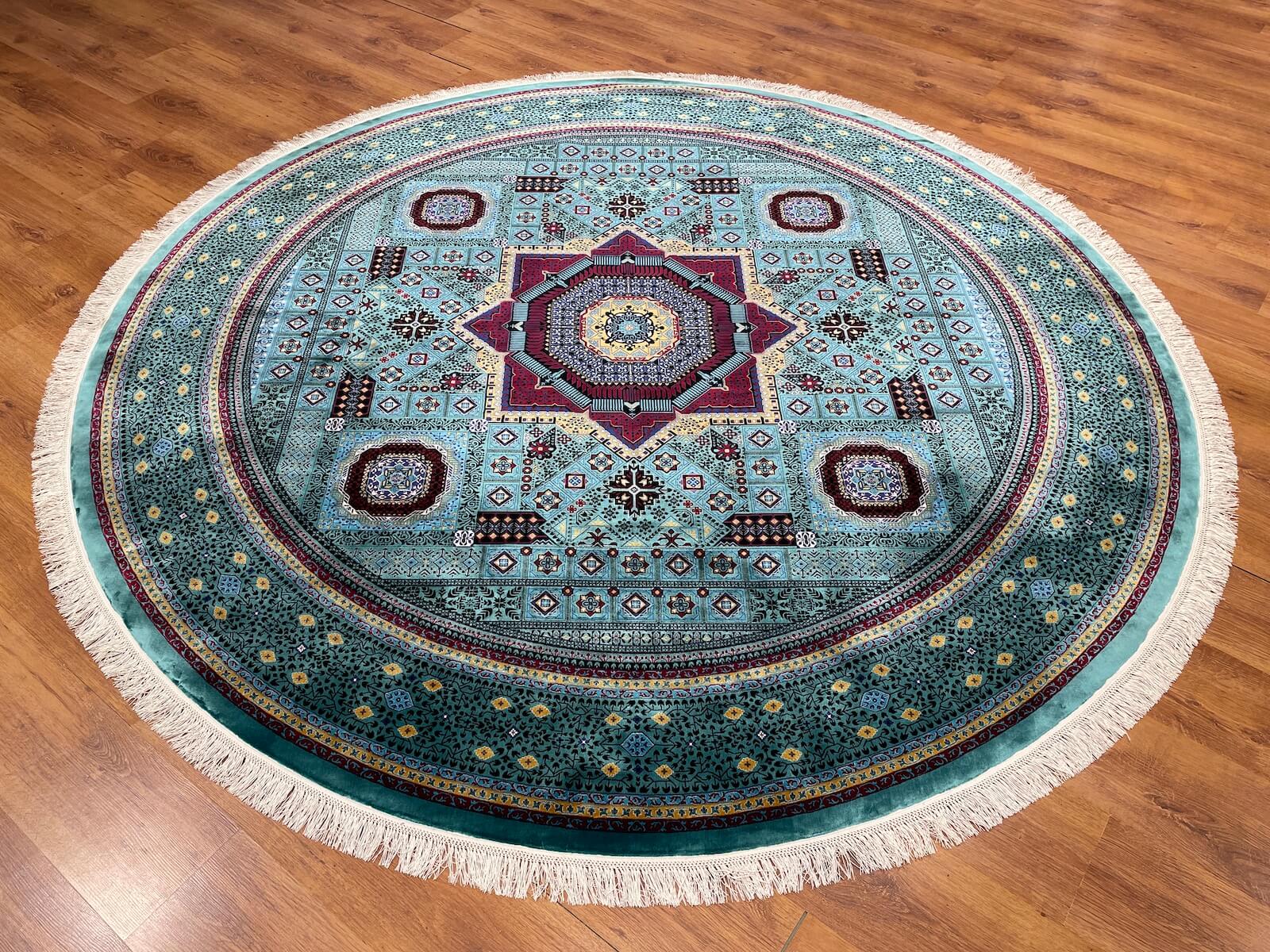 Quality Carpet Bambu Halı Yuvarlak 8141A