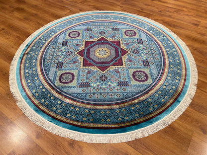 Quality Carpet Bambu Halı Yuvarlak 8141B