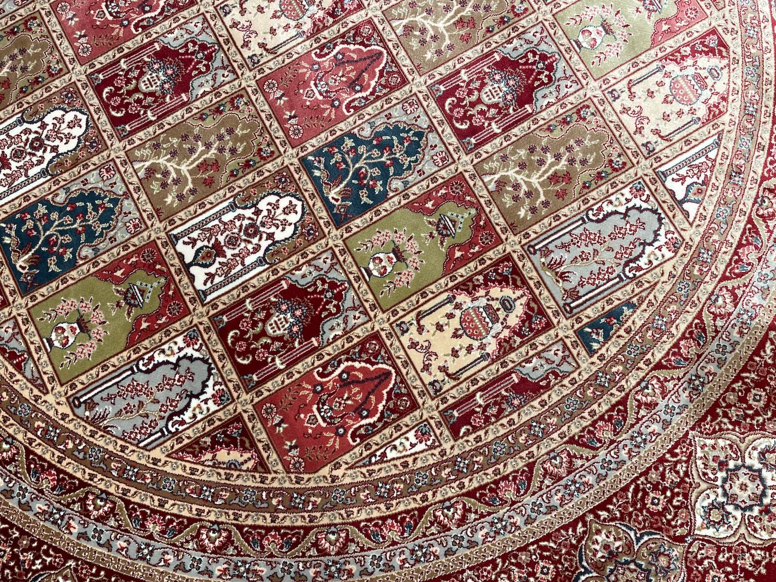 Quality Carpet Bambu Halı Yuvarlak 8182A