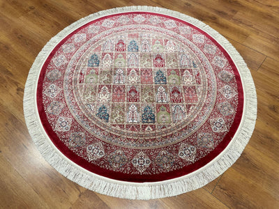 Quality Carpet Bambu Halı Yuvarlak 8182A