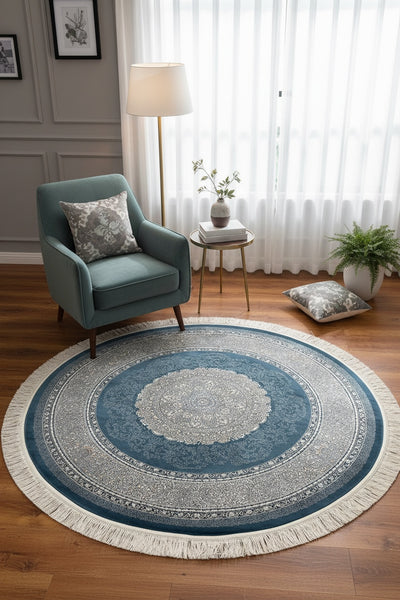 Quality Carpet Bambu Halı Yuvarlak 8273A