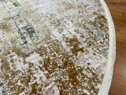 Quality Carpet Bambu Halı Yuvarlak 0835C