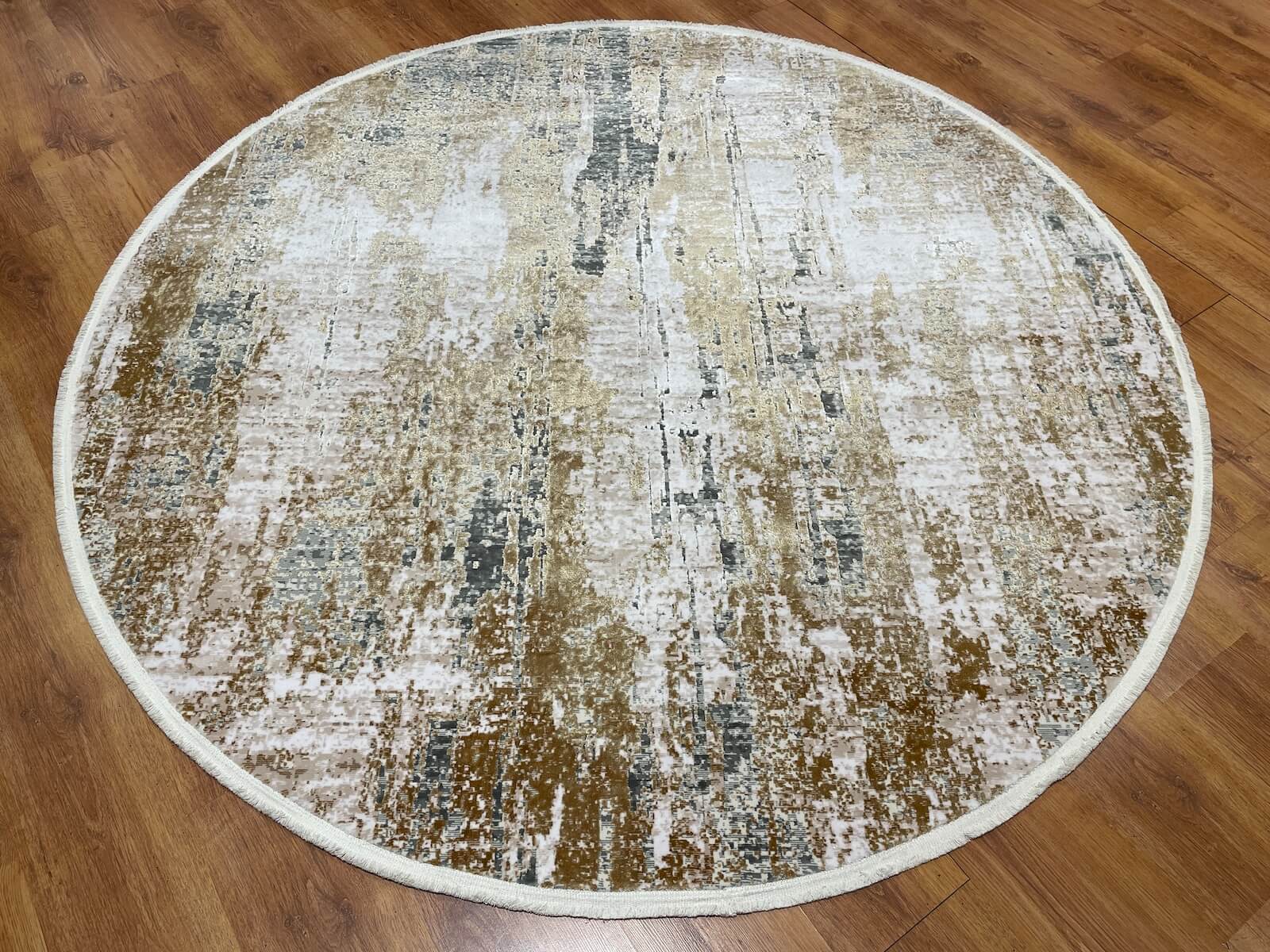 Quality Carpet Bambu Halı Yuvarlak 0835C