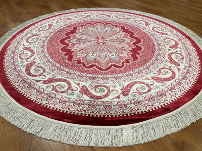 Quality Carpet Bambu Halı Yuvarlak 8361C