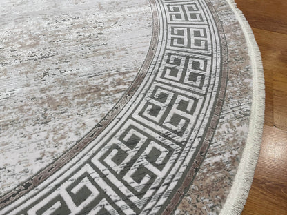 Quality Carpet Bambu Halı Yuvarlak 0837C