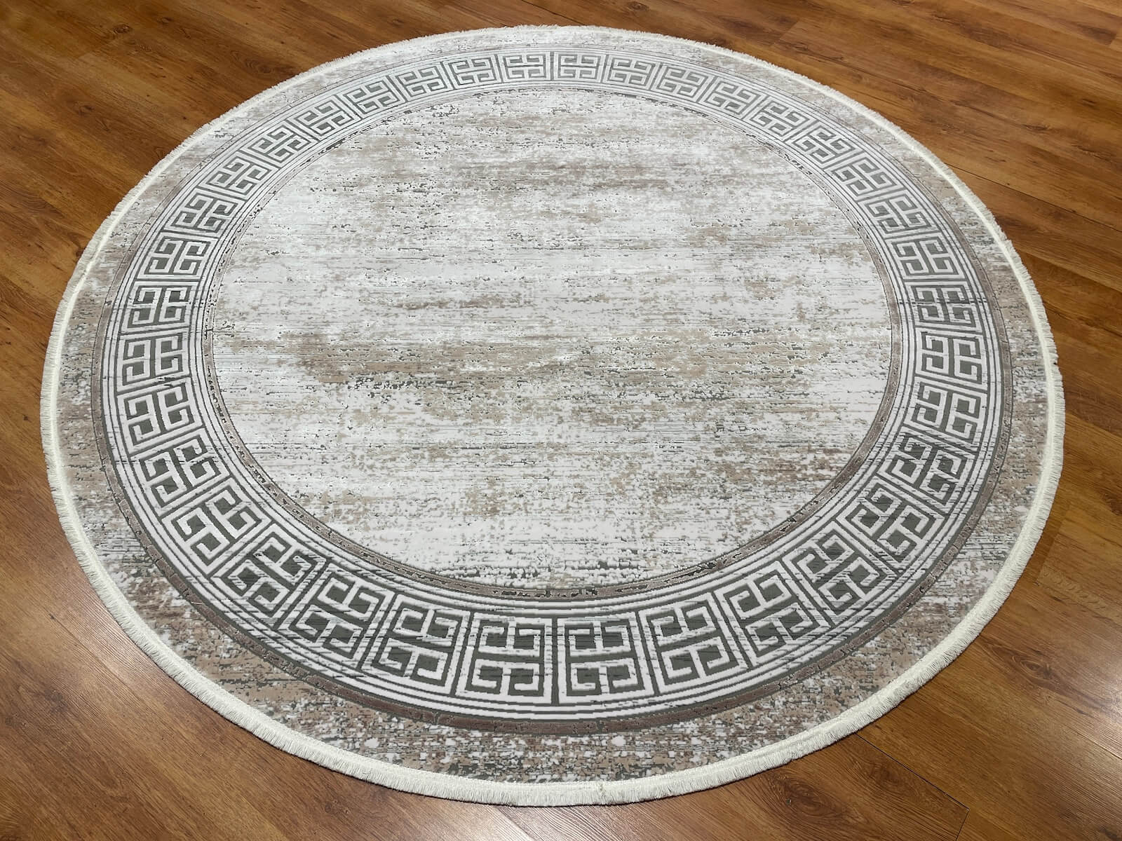 Quality Carpet Bambu Halı Yuvarlak 0837C