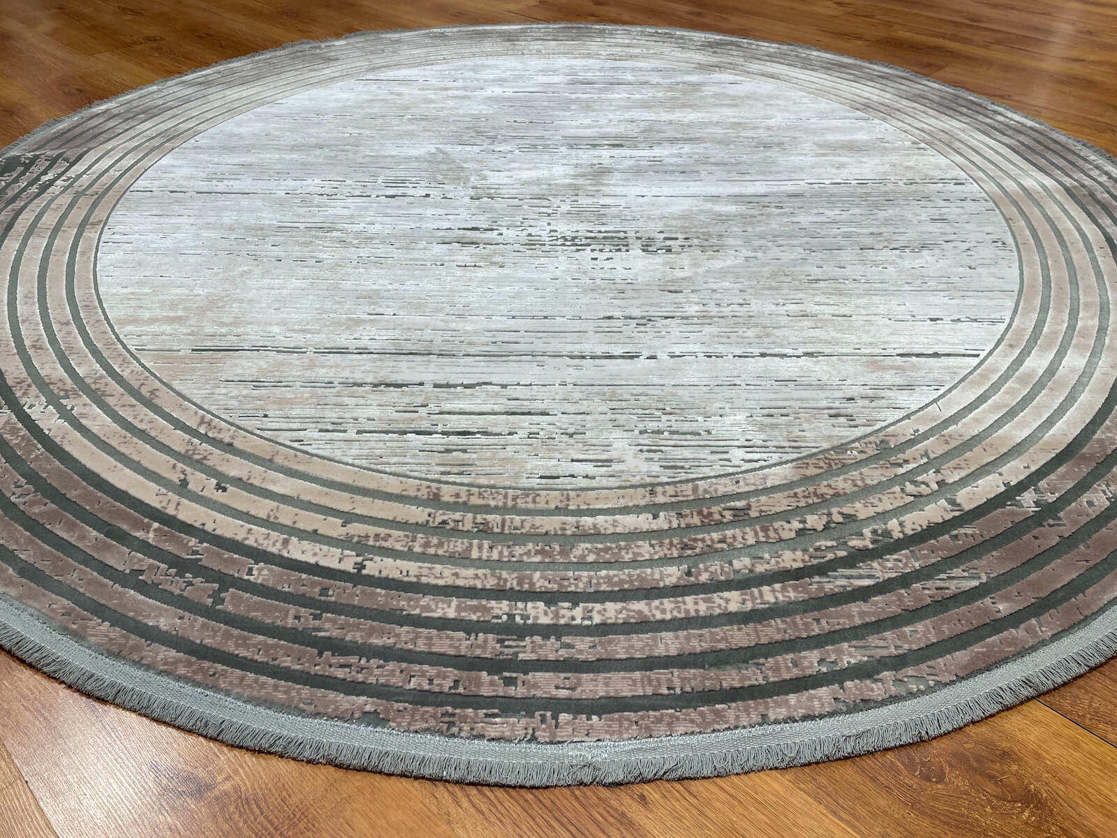 Quality Carpet Bambu Halı Yuvarlak 0839C