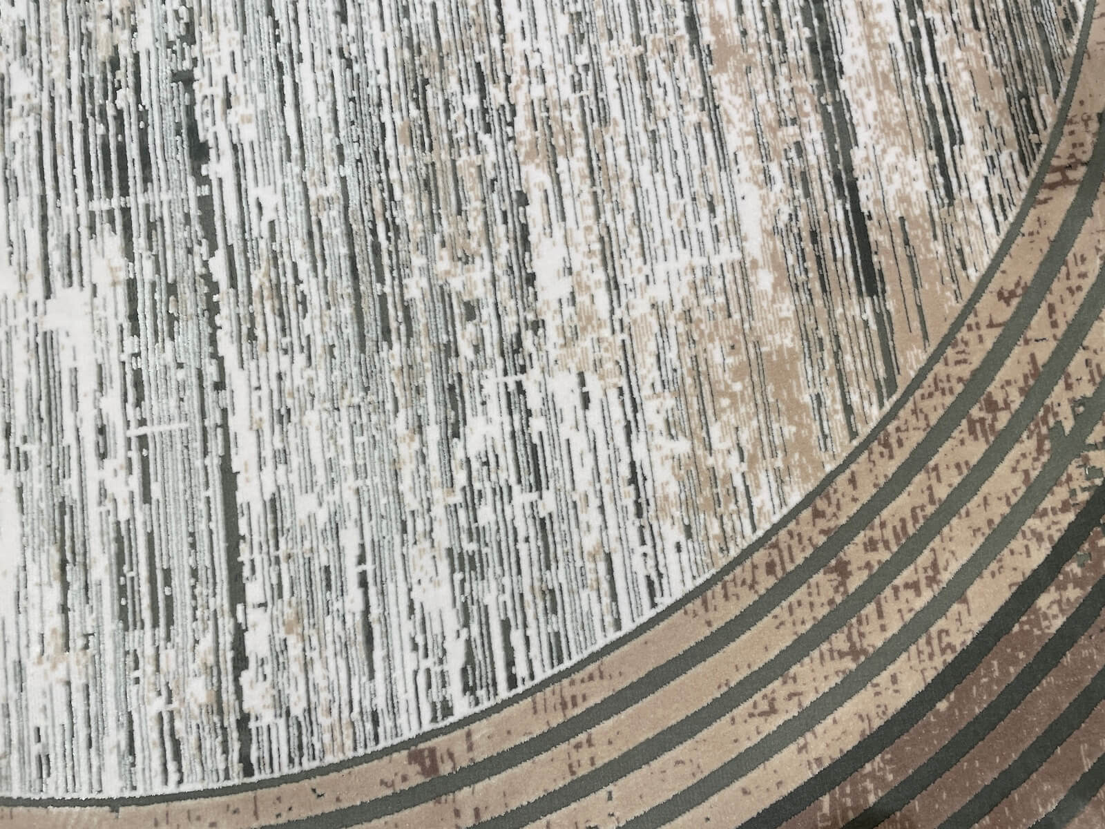 Quality Carpet Bambu Halı Yuvarlak 0839C