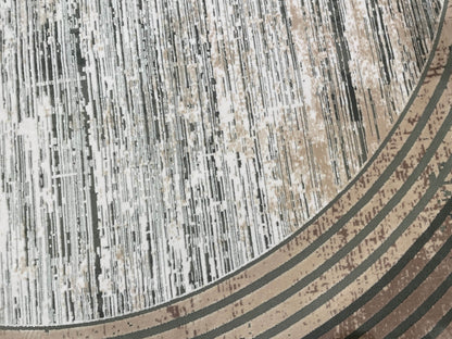 Quality Carpet Bambu Halı Yuvarlak 0839C