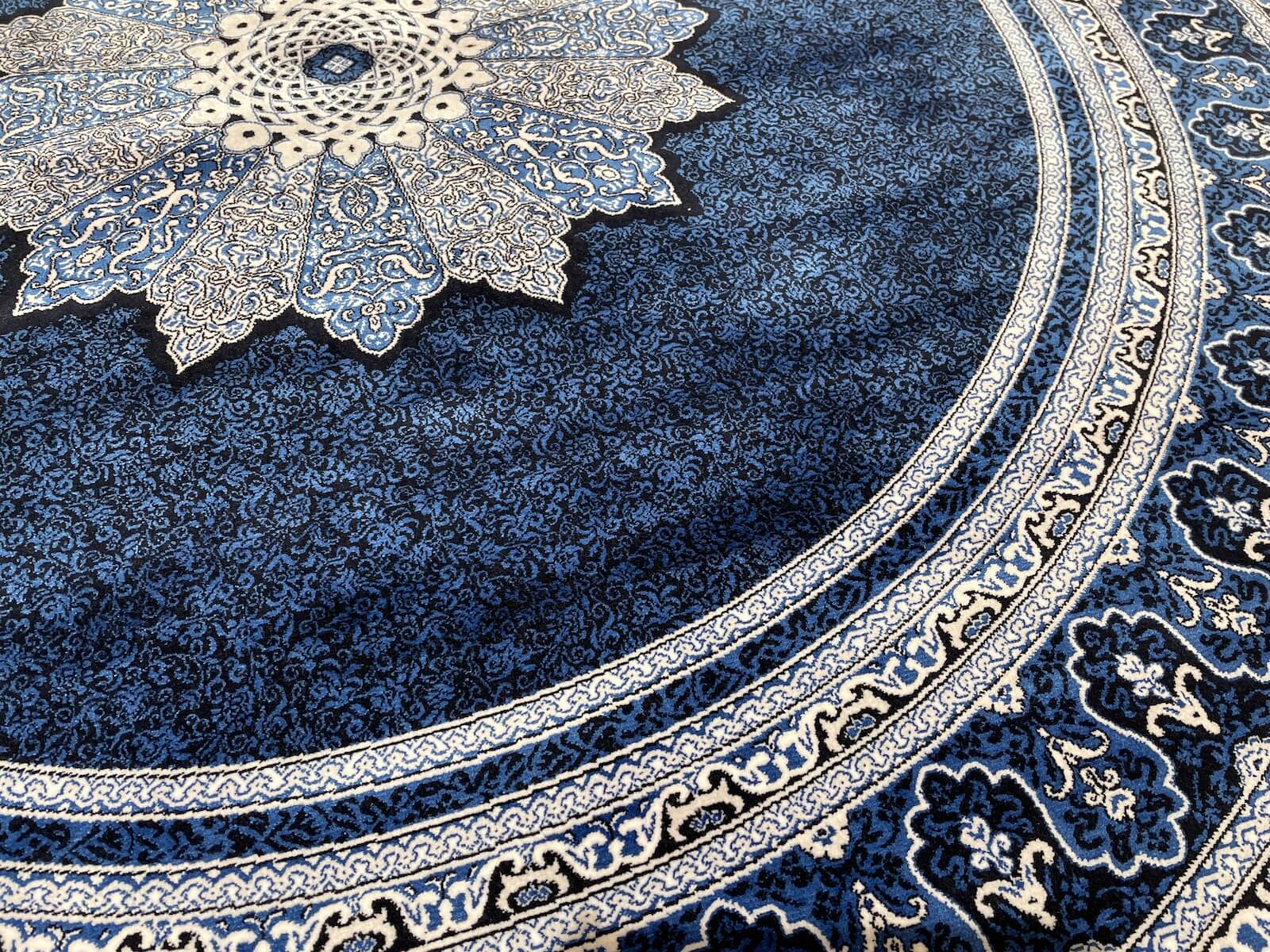 Quality Carpet Bambu Halı Yuvarlak 9179C