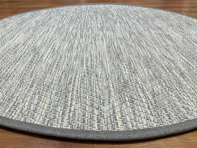 Sisal Halı Yuvarlak Gri 900