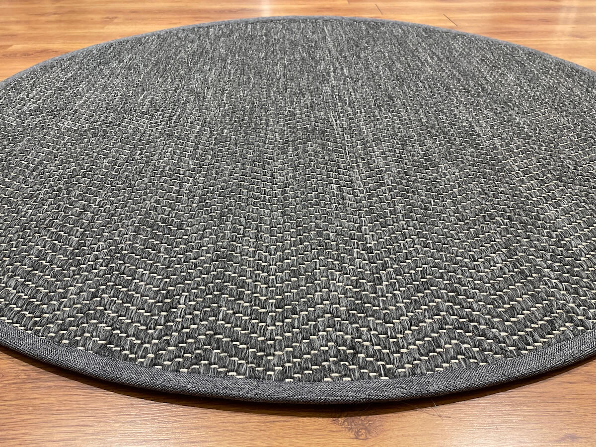 Sisal Halı Yuvarlak Antrasit 991