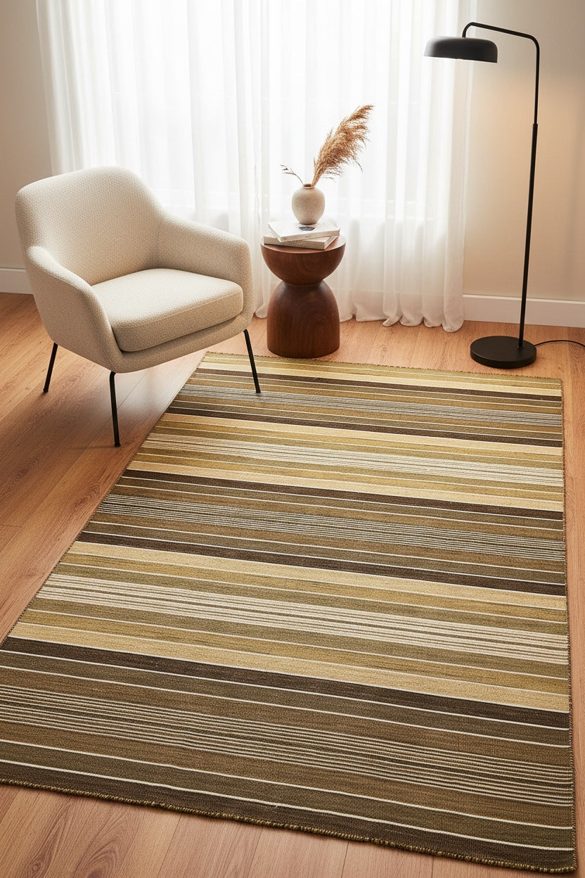 Stripe Çizgili El Dokuma Kilim