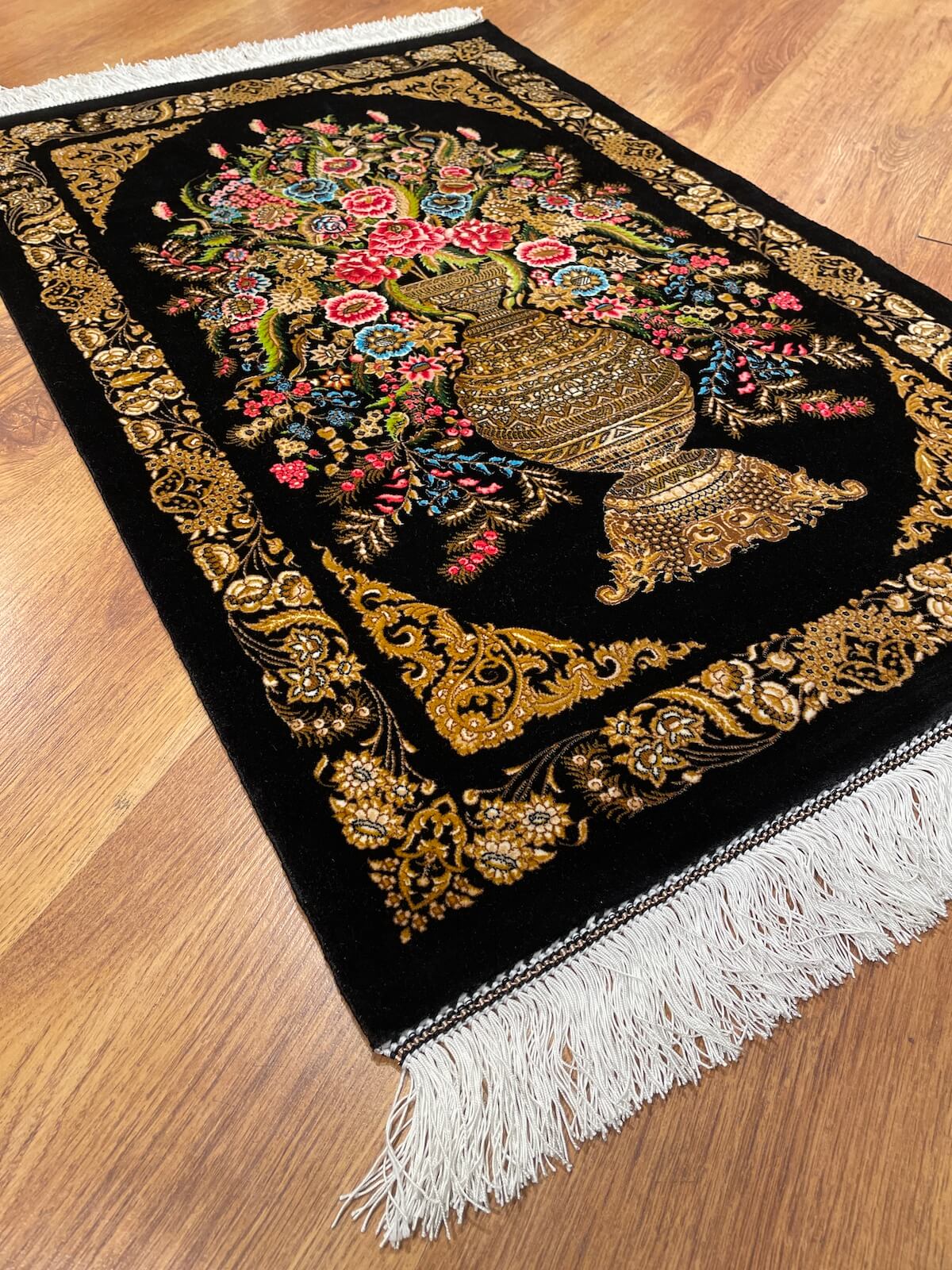 Vazo Desenli Tablo Bambu Halı