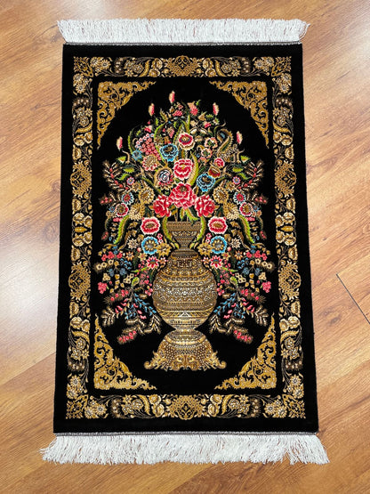 Vazo Desenli Tablo Bambu Halı