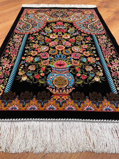 Vazo Desenli Tablo Bambu Halı