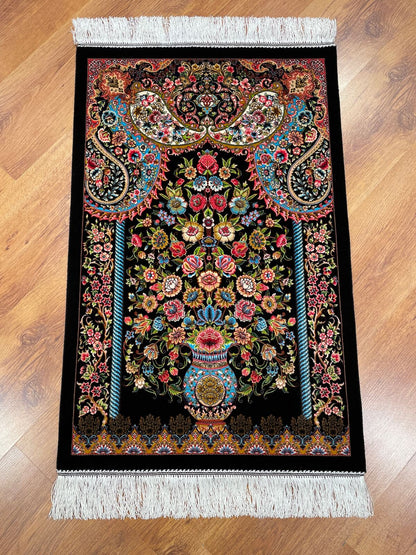 Vazo Desenli Tablo Bambu Halı